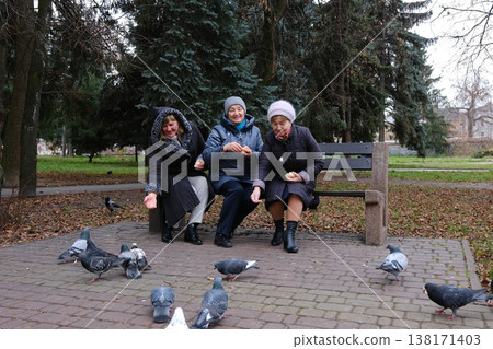 Various videos of the lives of elderly people, a husband, a wife at 70 years old, friends, a grandmother, a granddaughter, a garden, a walk, pigeons, a bed, many different videos of these people Various videos of the lives of elderly people, a husband, a wife at 70 years old, friends, a grandmother, a granddaughter, a garden, a walk, pigeons, a bed, many different videos of these people 138171403