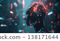擁有發光數位大腦的半機械人的簡介：人工智慧與機器的融合 138171644