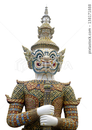 Traditional Thai-style giant statue at the Temple 138171888