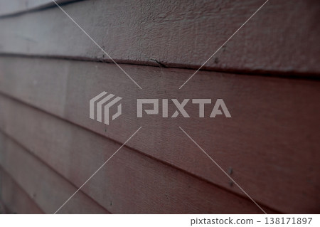Red wooden wall Red wooden wall 138171897