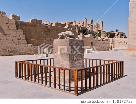 Sacred scarab statue at the Karnak Temple (Luxor, Egypt) Sacred scarab statue at the Karnak Temple (Luxor, Egypt) 138172732