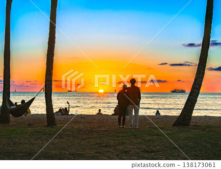 太陽套夏威夷威基基海灘 138173061