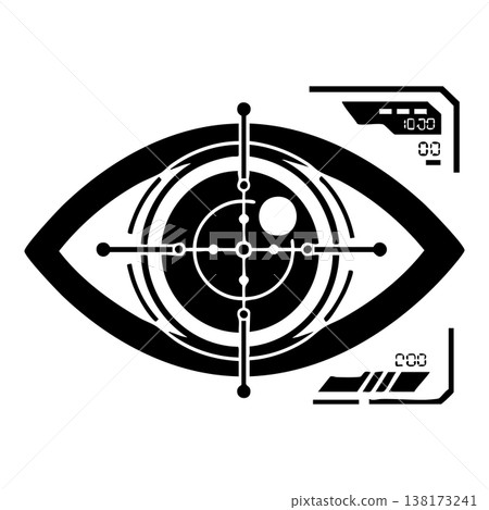 target icon in simple style 138173241