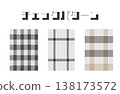 Textile check pattern background repeating material 138173572