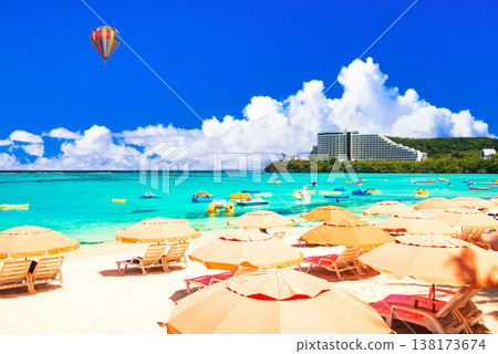 The beautiful coral reefs of Tumon Bay, Guam. The beautiful coral reefs of Tumon Bay, Guam. 138173674