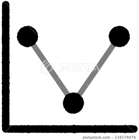 Simple line graph icons: Downward, Upward Simple line graph icons: Downward, Upward 138174078