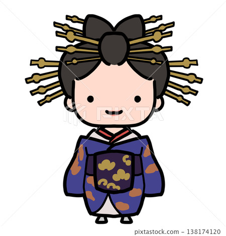 花魁，日本女性 138174120