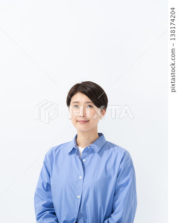 A woman with a smile A woman with a smile 138174204