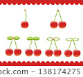 A set of plump cherries 138174275