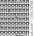 Greeting Panda (Seamless Design) 138174788