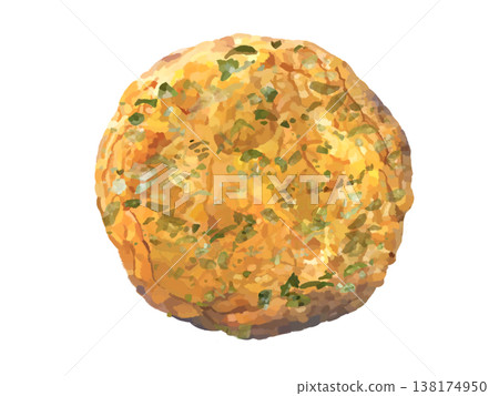 Jakoten (round) Aosa seaweed tempura Jakoten (round) Aosa seaweed tempura 138174950