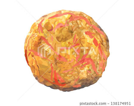 Jakoten (round) and red ginger tempura 138174951