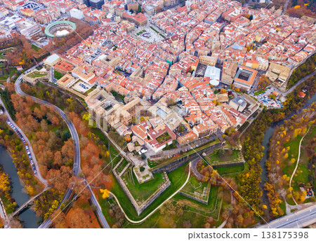 Aerial view of Pamplona Aerial view of Pamplona 138175398