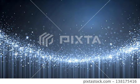 Abstract background with sparkling, shimmering curves of light. Abstract background with sparkling, shimmering curves of light. 138175416