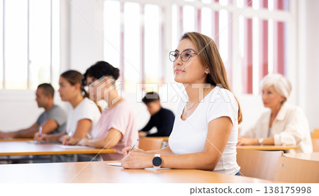 Group of students of different ages in advanced training courses Group of students of different ages in advanced training courses 138175998