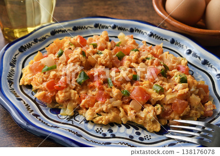 Huevos a la mexicana, Mexican food Huevos a la mexicana, Mexican food 138176078