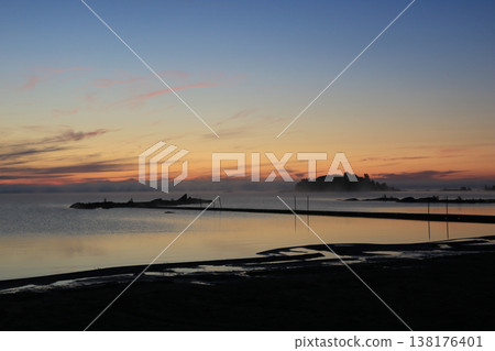 Early summer morning at the shore of Lake Vanern, Sweden. Early summer morning at the shore of Lake Vanern, Sweden. 138176401