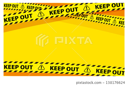Industrial safety warning tape frame background Industrial safety warning tape frame background 138176624