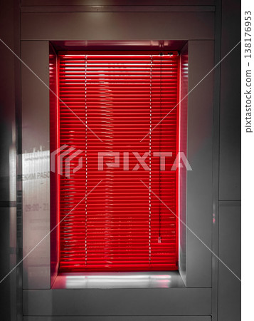 Red window blinds Red window blinds 138176953