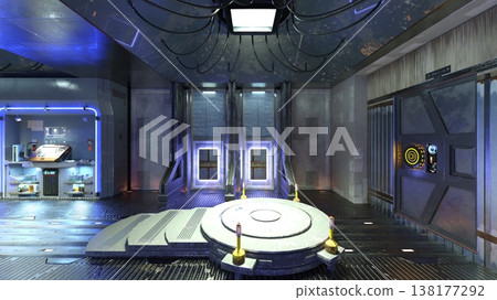 Scenery inside the spacecraft 138177292
