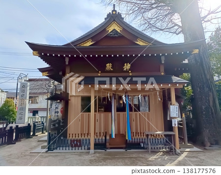 Kagura-den (a temporary shrine for sacred dances) at Matsudo Shrine Kagura-den (a temporary shrine for sacred dances) at Matsudo Shrine 138177576