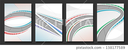 Vector Flyer Set Vector Flyer Set 138177589