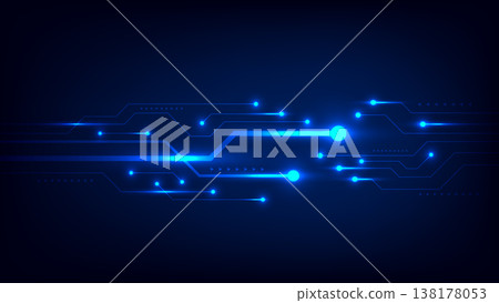 blue technology background with glowing circuit board lines and digital data connection points for future innovation concept blue technology background with glowing circuit board lines and digital data connection points for future innovation concept 138178053