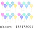 Colorful balloon set vector 138178091