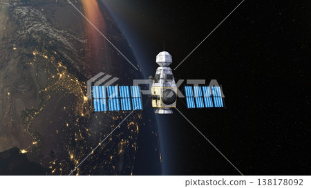 衛星和地球 138178092