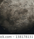 Lunar Landscape Detailed Surface Texture with Craters and Shadows, Exploration and Science 138178131
