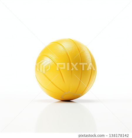 Bright Orange Sphere Isolated on White Backdrop Modern Simplicity for Creative Projects and Mockups 138178142
