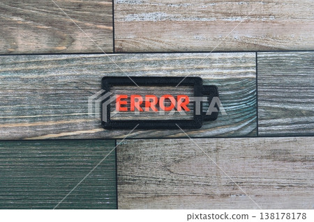 表示低電量錯誤的 3D 模型 138178178