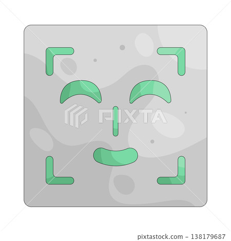 Illustration of Face recognition Illustration of Face recognition 138179687