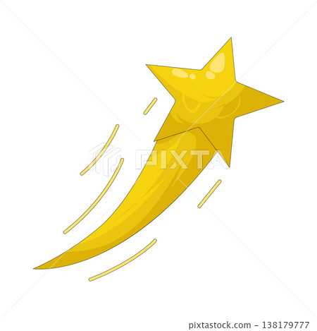 Illustration of shooting star Illustration of shooting star 138179777