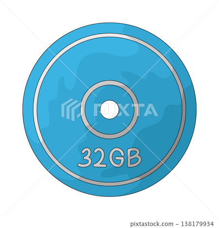 Illustration of Blu-ray Disc Illustration of Blu-ray Disc 138179934