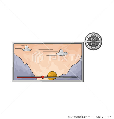 Illustration of Movie Scene Illustration of Movie Scene 138179946