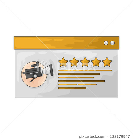 Illustration of Movie Review Illustration of Movie Review 138179947