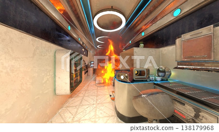 Scenery inside the spacecraft 138179968