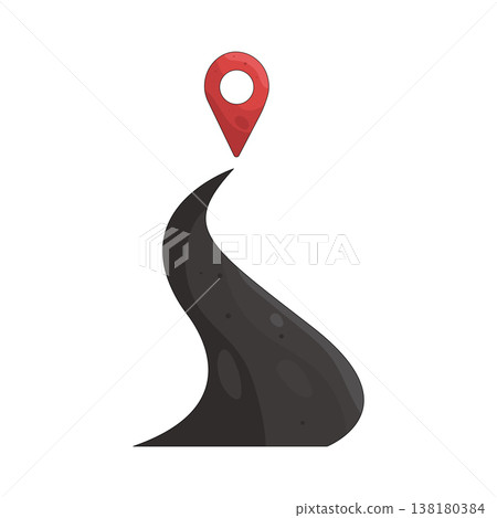 Illustration of Road location Illustration of Road location 138180384