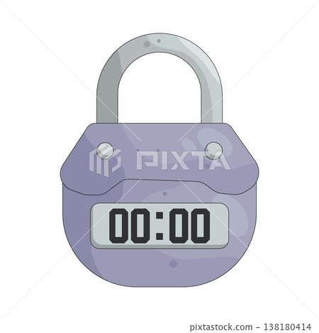 Illustration of timer lock Illustration of timer lock 138180414