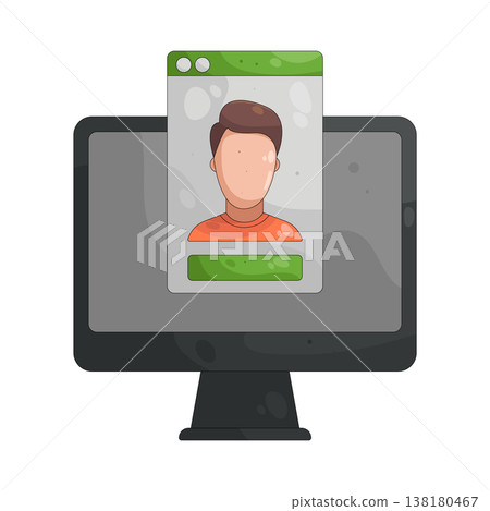 Illustration of user Illustration of user 138180467