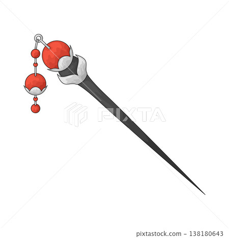 Illustration of Hair Pin Illustration of Hair Pin 138180643