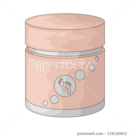 Illustration of Foot Scrub Illustration of Foot Scrub 138180652
