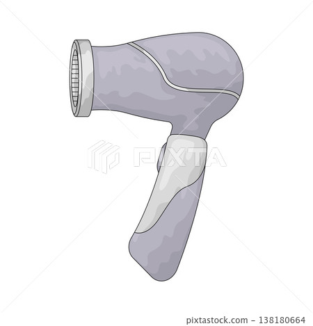 Illustration of Animal hair dryer Illustration of Animal hair dryer 138180664