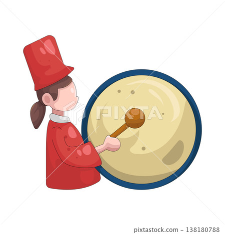 Illustration of marching band Illustration of marching band 138180788