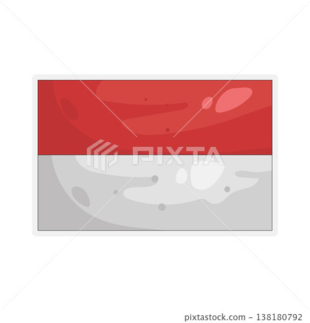 Illustration of Indonesia flag 138180792