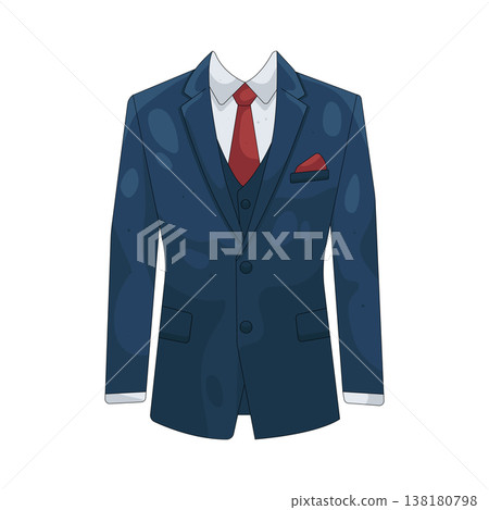 Illustration of suit  138180798
