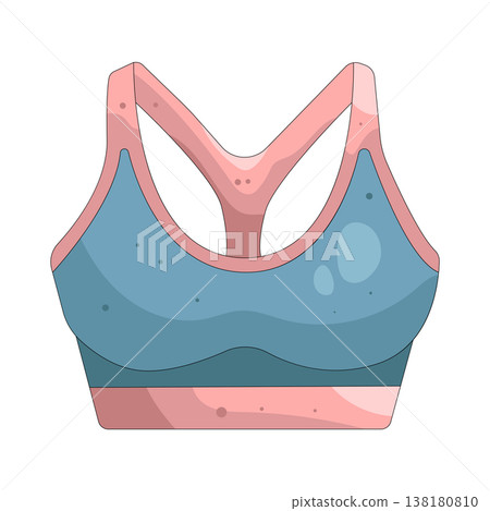 Illustration of sports bra 138180810