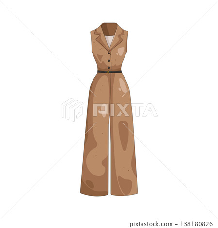 Illustration of jumpsuit  138180826