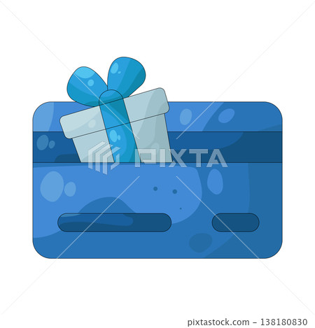 Illustration of gift card Illustration of gift card 138180830